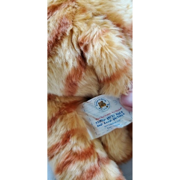 Build A Bear Orange Striped Tabby Cat Plush Stuffed Toy 18” Meow Button In Hand - Picture 7 of 11